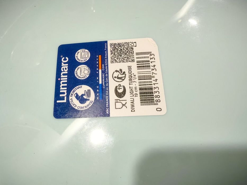 Чинии Luminarc 6 бр и чаша за кафе