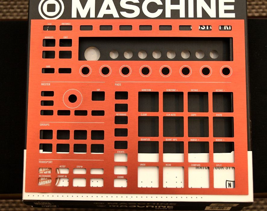 Skin (faceplate) rosu si auriu pt Maschine MK2