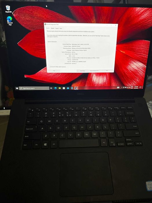 Laptops DELL XPS 15 7590, i7-9750H, 16 GB RAM, 1 TB SSD, TouchScreen - TouchPad stricat