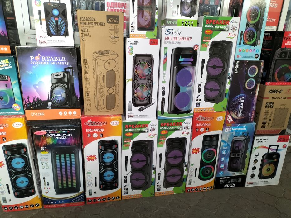 Блютуз колонка караоке с микрафоном