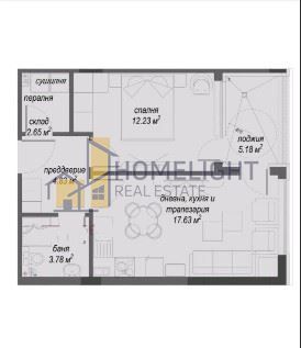 Двустаен апартамент в кв. Малинова Долина
