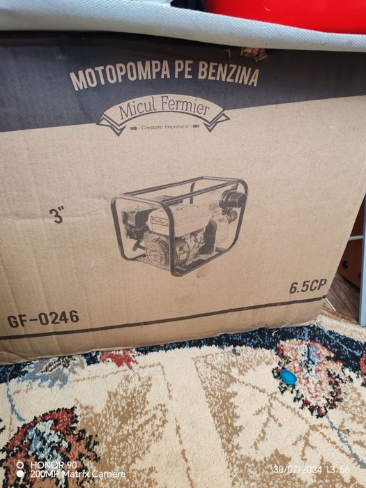 Vând motopompa  folosita doar odată