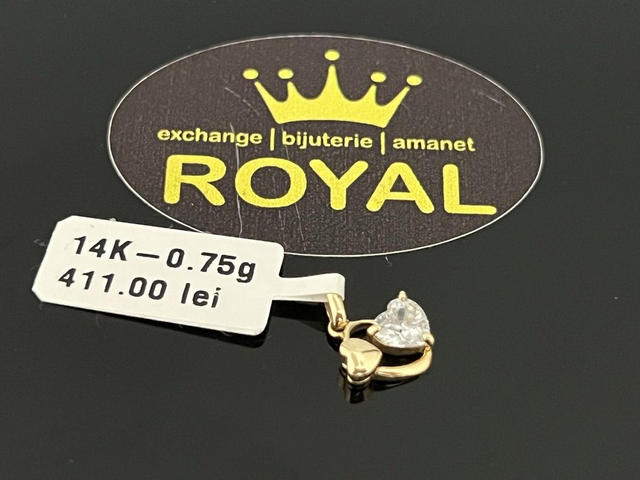 Bijuteria Royal CB : Pandant aur 14k  0,75 grame