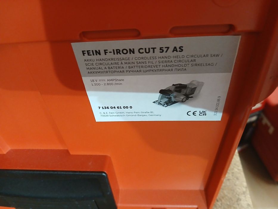 Fein hilti circular pentru tăiat metal