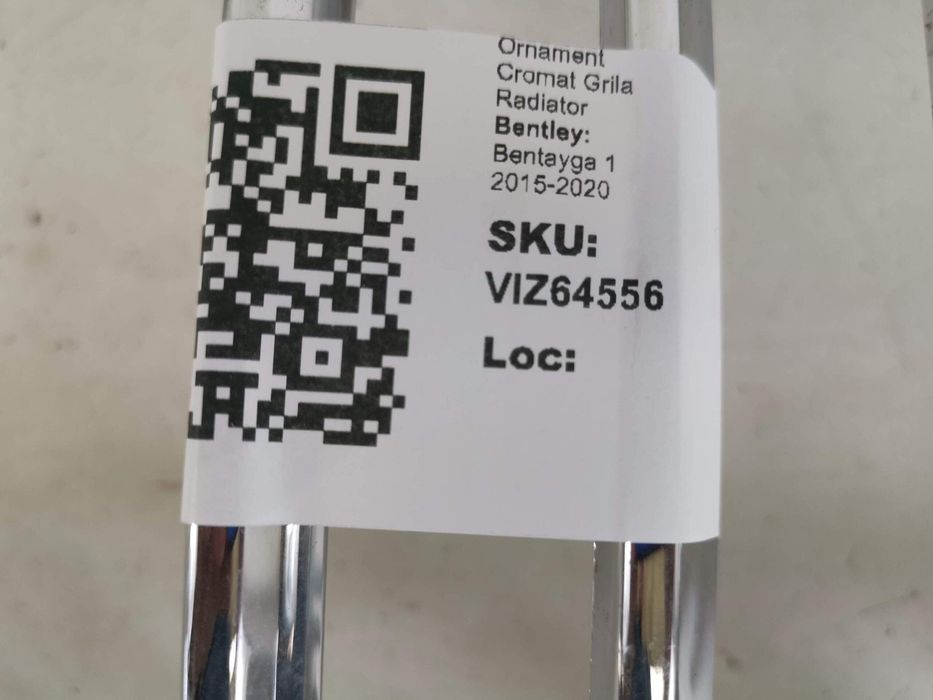 Хромиран Орнамент за Радиаторна Решетка Бентли Бентайга 1 - Оригинален