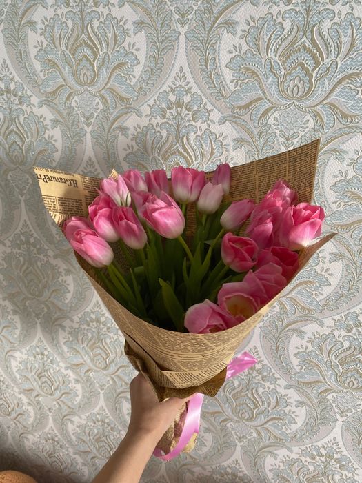 Тюльпаны по 350, 400 тг