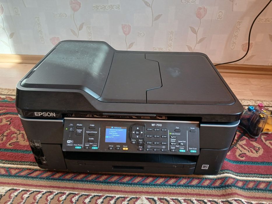 Принтер МФУ Epson wf-7510 (цветной принтер формате а3 и а4)