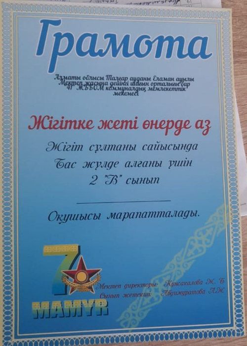 Дипломы и грамоты