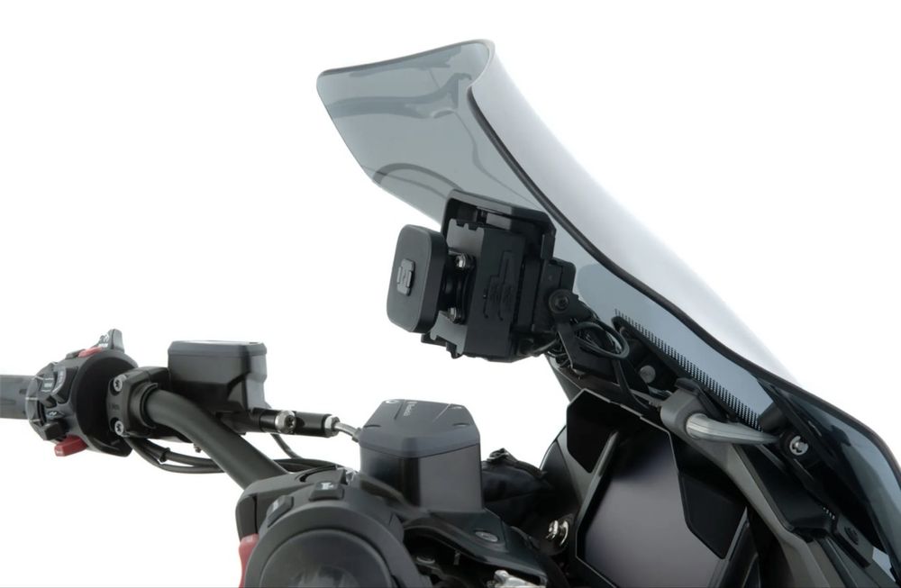 Wunderlich USB charging box cu suport telefon Peak Design - BMW Motorrad
