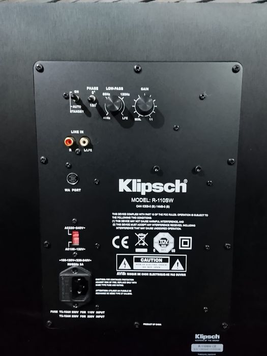 Subwoofer Activ Klipsch R 110 SW 25cm