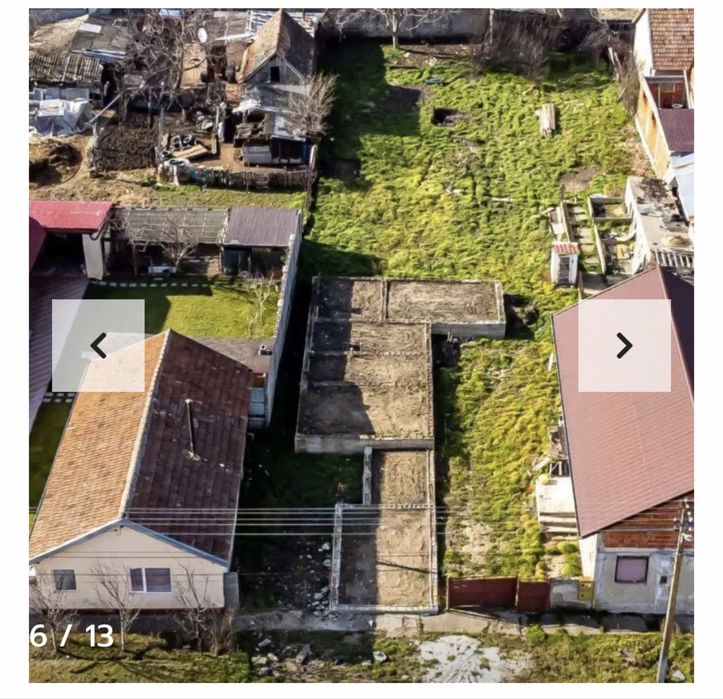 Vand loc de casa cu Fundație ( Teren intravilan )