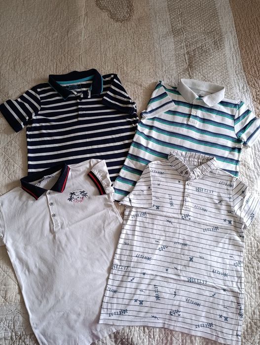 Bluză polo pentru băieți, vârsta 10-11 ani, din bumbac