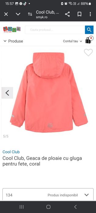 Jacheta fete subțire mar. 152 / tricou Pusheen