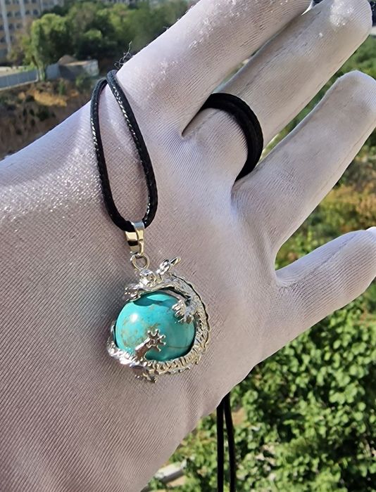 Кулон Дракон из натуральных камней.