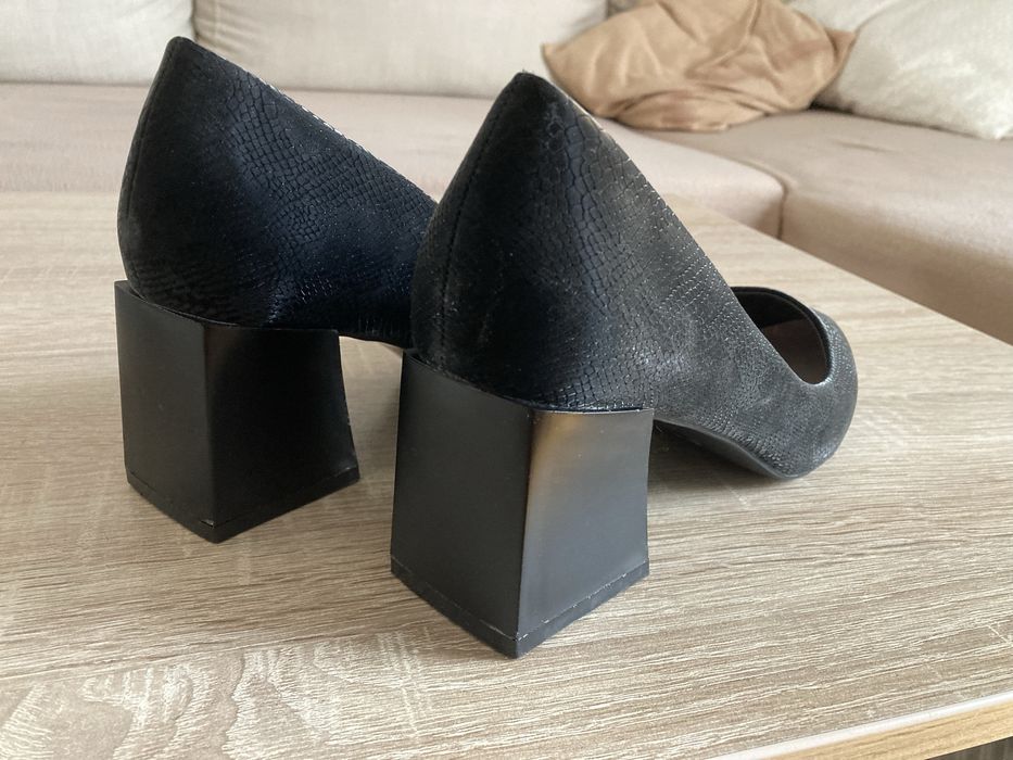 Черни обувки на ток, 37номер