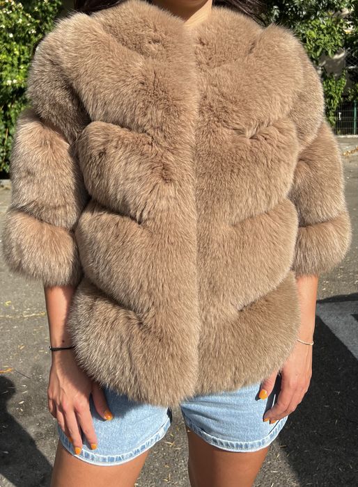 Haina de blana vulpe marime M/L