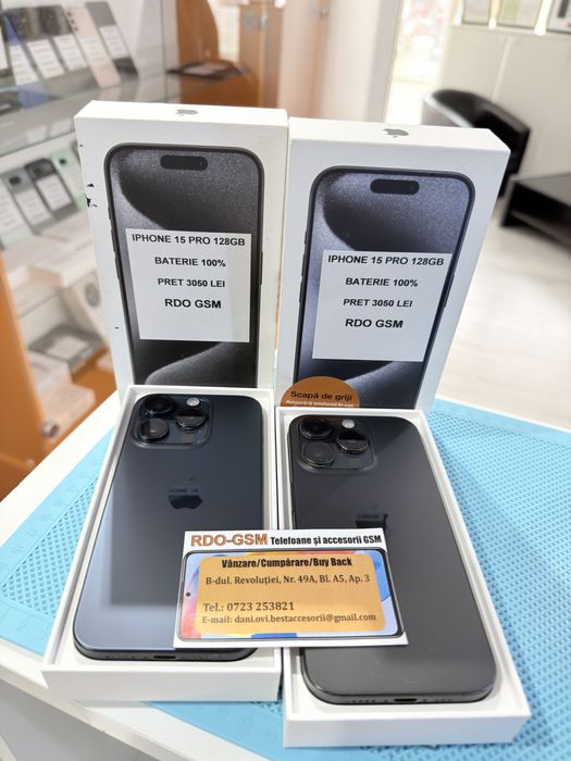 Iphone 15 Pro 128gb Black Neverlock/Garantie