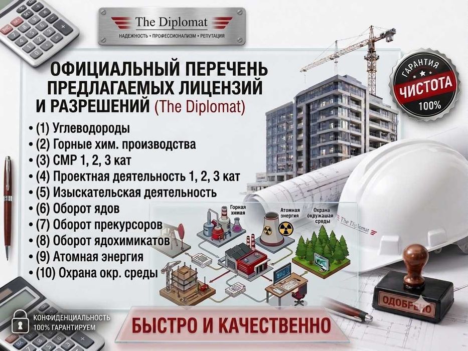 Лицензирование Получение Лицензий на вашу Компанию ТОО Астана