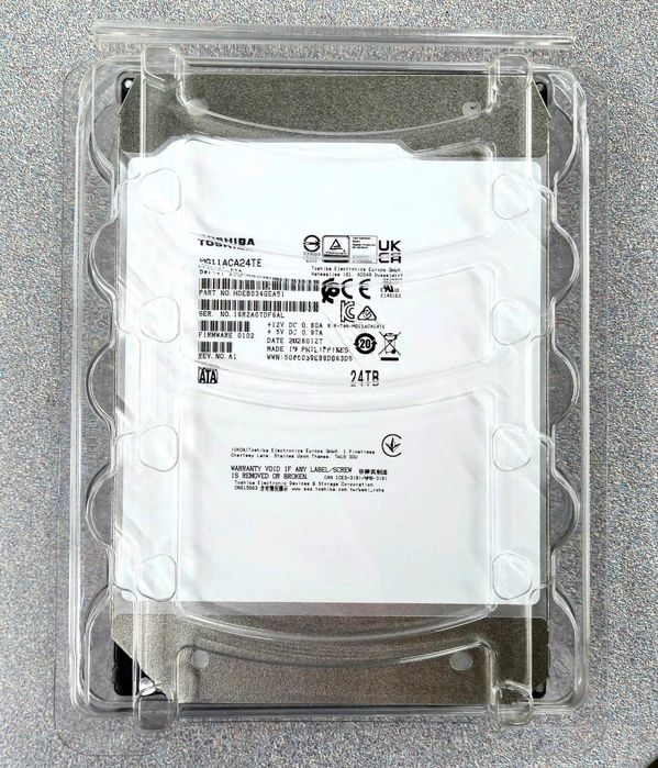 Hdd NOU Toshiba MG11ACA24TE 24TB 7200 RPM 1000 MB 3.5" Serial ATA III Internal HD
