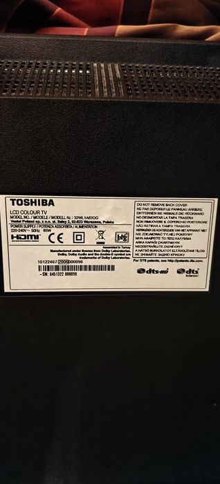 Toshiba 32 WL 1A63DG проблем в дънната платка.