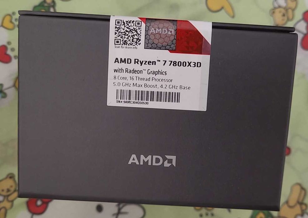 Procesor Ryzen 7 7800X3D 5.0 GHz , nou ,nedesigilat ,achizitie vexio