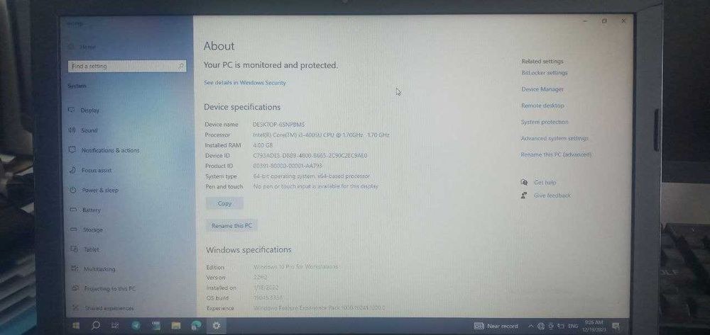 Noutbookning Lenovo(ноутбук леново)
