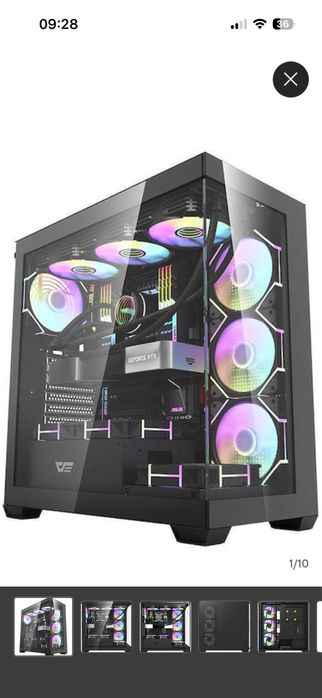 Carcasă Darkflash DS900 + Sursă Corsair CX650 NOI – Pachet