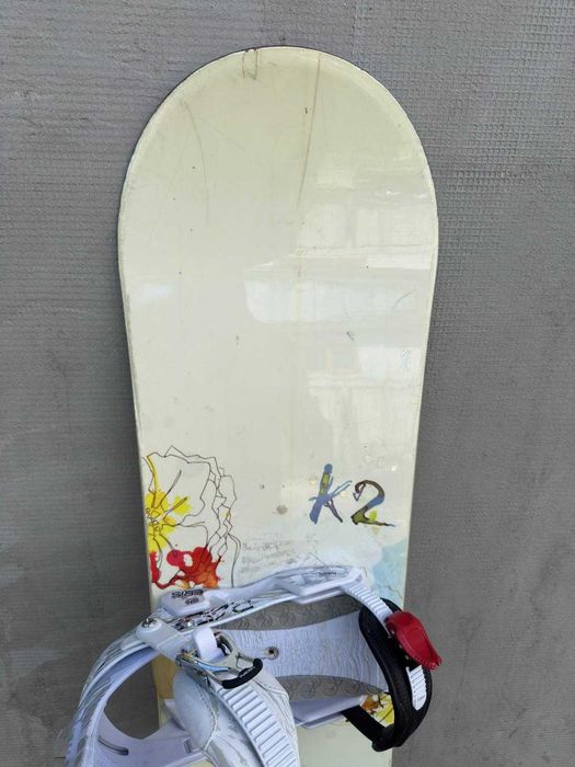 Placa snowboard K2 Luna 154cm +legaturi Raiden