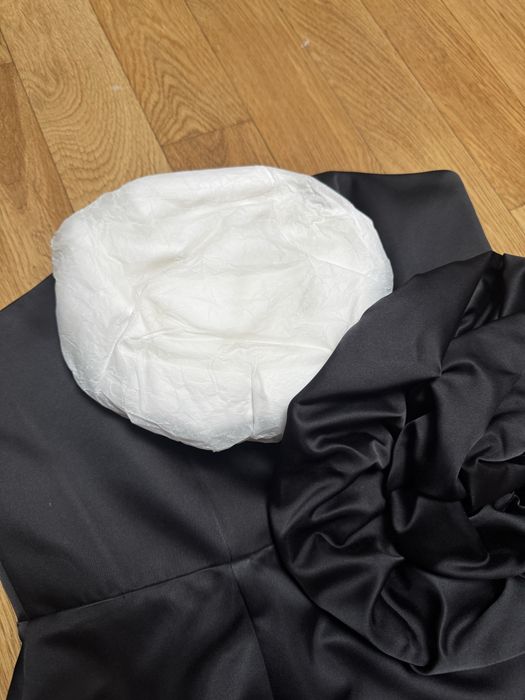 Rochie bicolora cu flori maxi Mango marime L cu eticheta