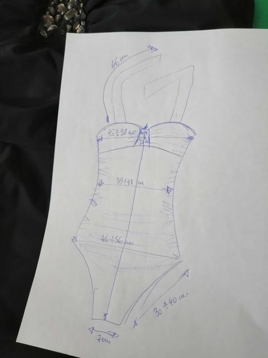 Costum baie negru 44