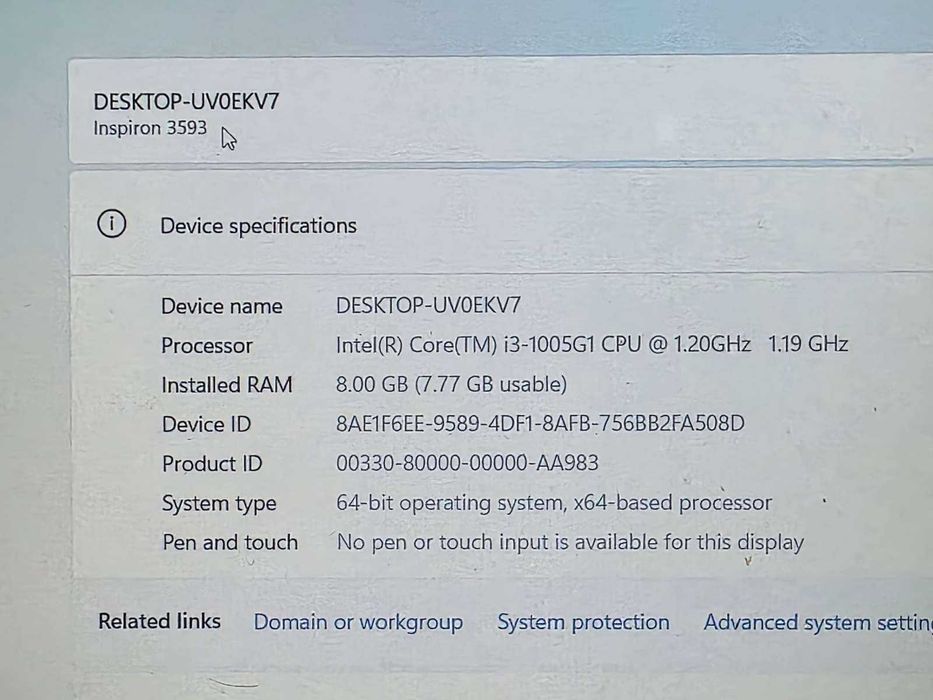 Dell Inspiron 3593 - KLI Amanet