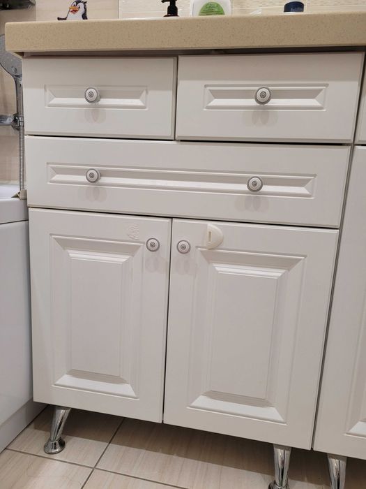 тумба для ванны белая МДФ