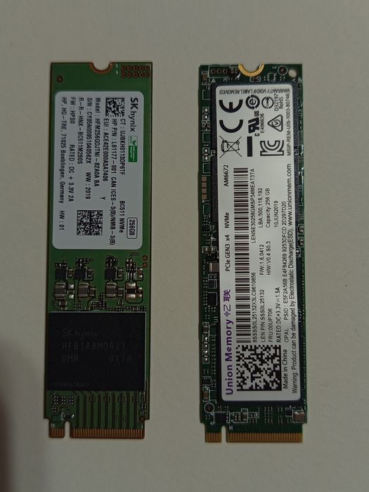 SSD 256GB M.2 2280 NVMe PCIe GEN3 x4 SK hynix,Union memory