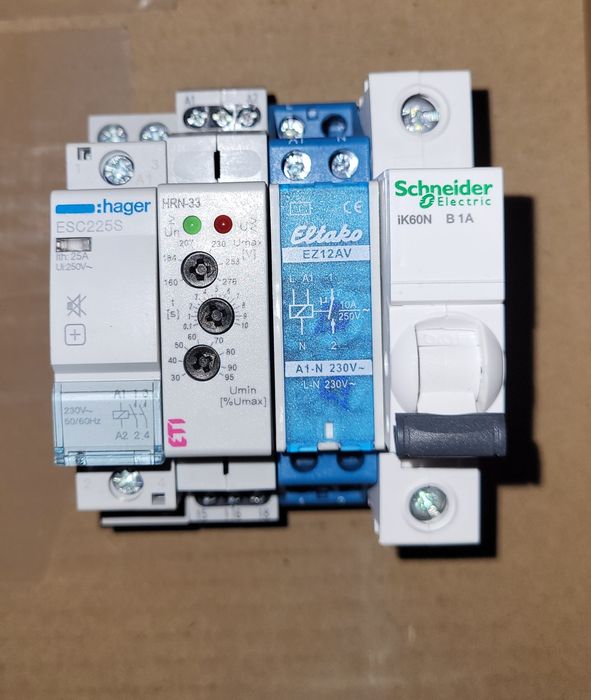 Set protectie tensiune - releu timp + Eti HRN 33 + contactor silentios