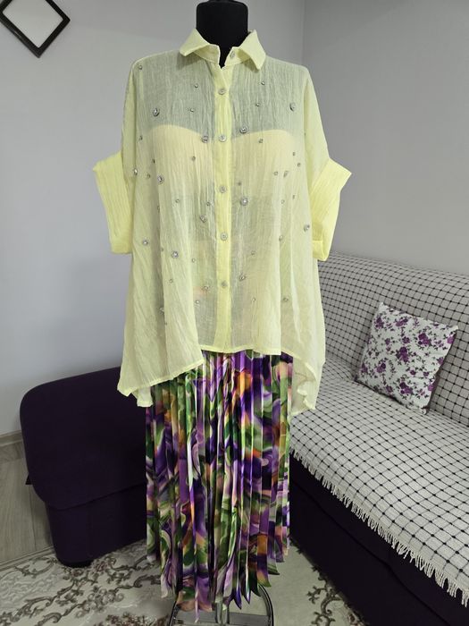 Camasa din bumbac , material natural, model tip fluture