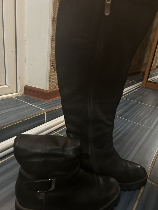 Зима сапоги. Кожный !