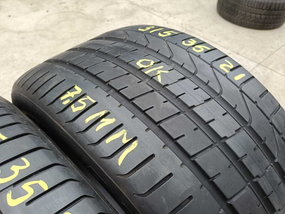 Doua anvelope de vara 315 35 21 pirelli p zero profil 7,5 mm
