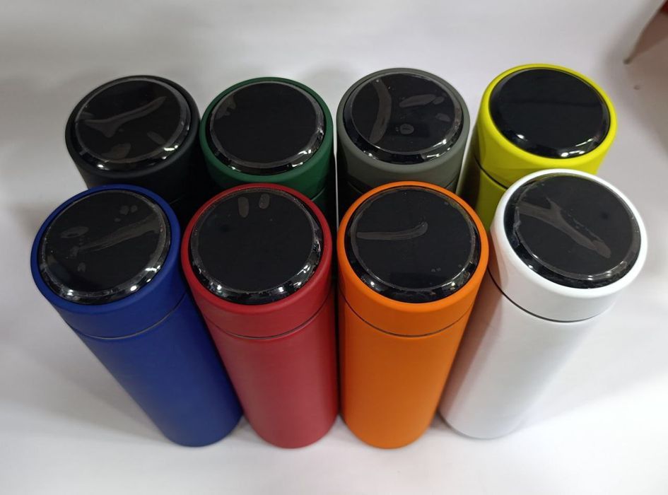 Матовый умный термос с LED-дисплеем температуры — 500 мл ОПТОМ!