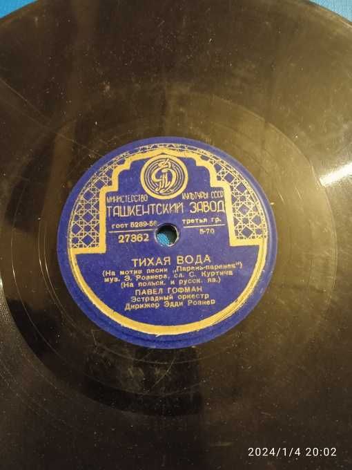 Граммофонные виниловые пластинки