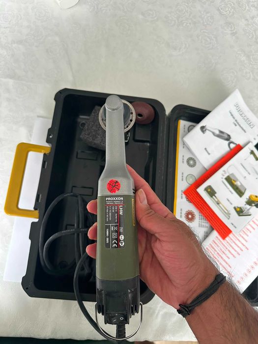 Polizor unghiular cu gât lung Proxxon Micromot LHW 100W 50mm, accesorii incluse