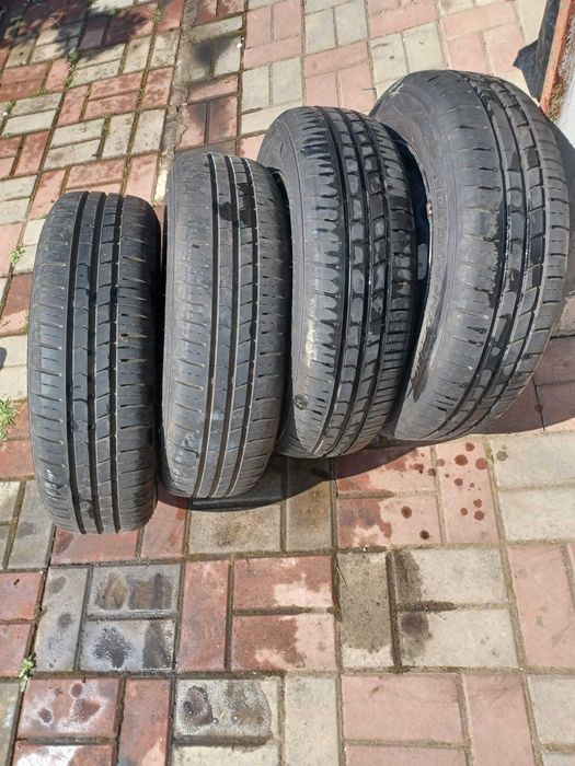 Jante tabla + cauciucuri de vara R14