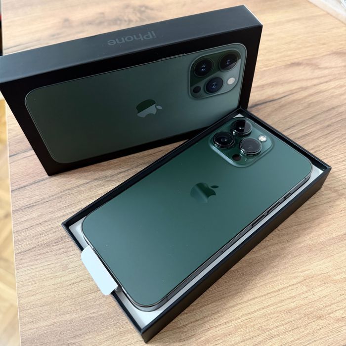 iPhone 13 Pro 128 GB Alpine Green – stare excelentă, cutie originală