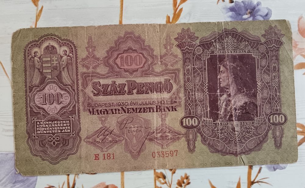 Bancnote vechi 100 pengő