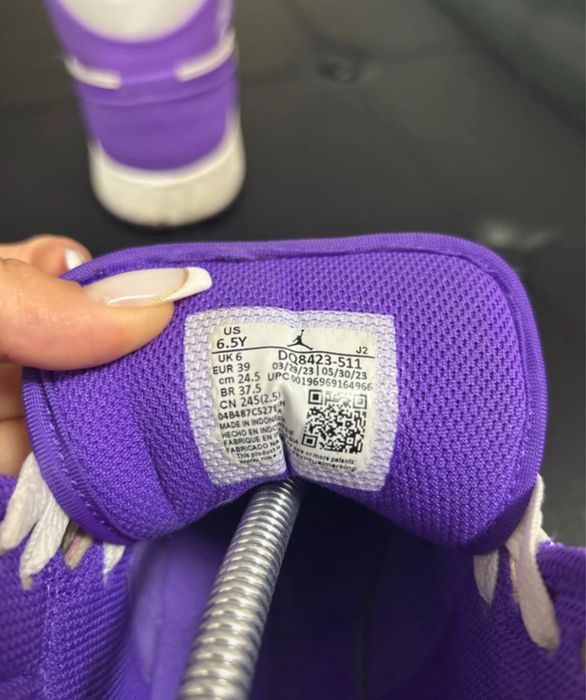 Air jordan 1 White Purple