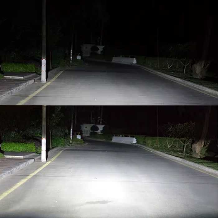 Лед крушки за фар H7 с лупа 120w, 2бр Комплект.