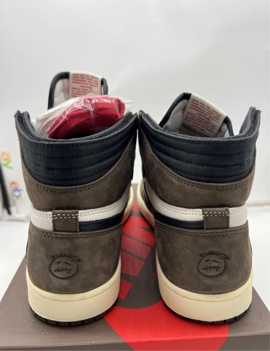 Adidasi Nike Air Jordan 1 Travis Scott Cactus Jack Mocha