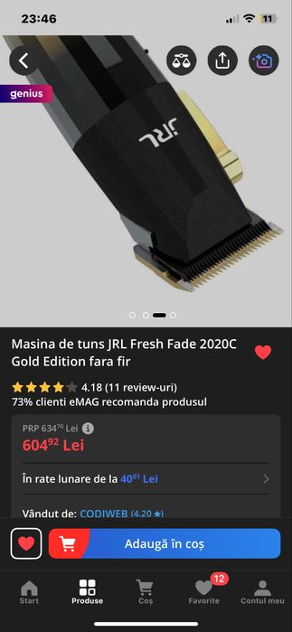 JRL fresh fade 2020C gold edition