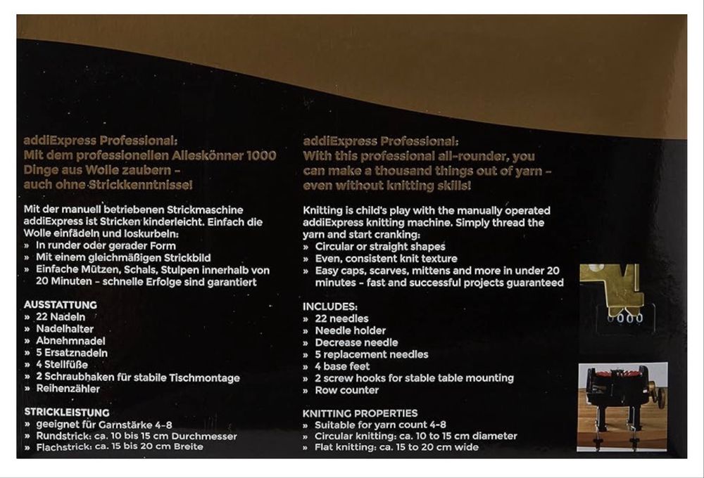 Mașină de tricotat Addi Express Addi Express