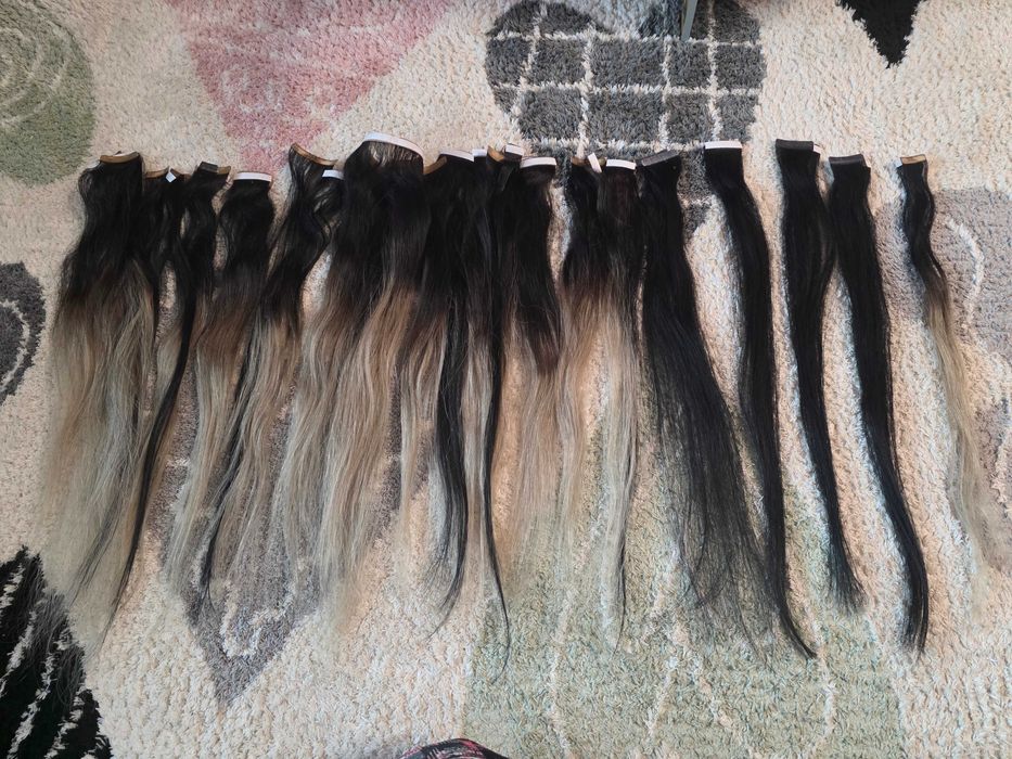 Естествена коса на стикери