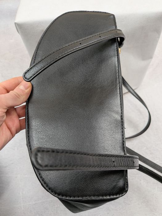 Ghiozdănel  Damă Piele Naturală Neagră Accesorii Aurii Size One Size